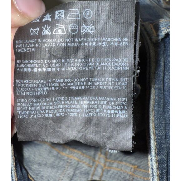 Saint Laurent Paris D05 Skinny Jeans Blue Denim Zip Ankle Italy Size 27 Women - Picture 12 of 14